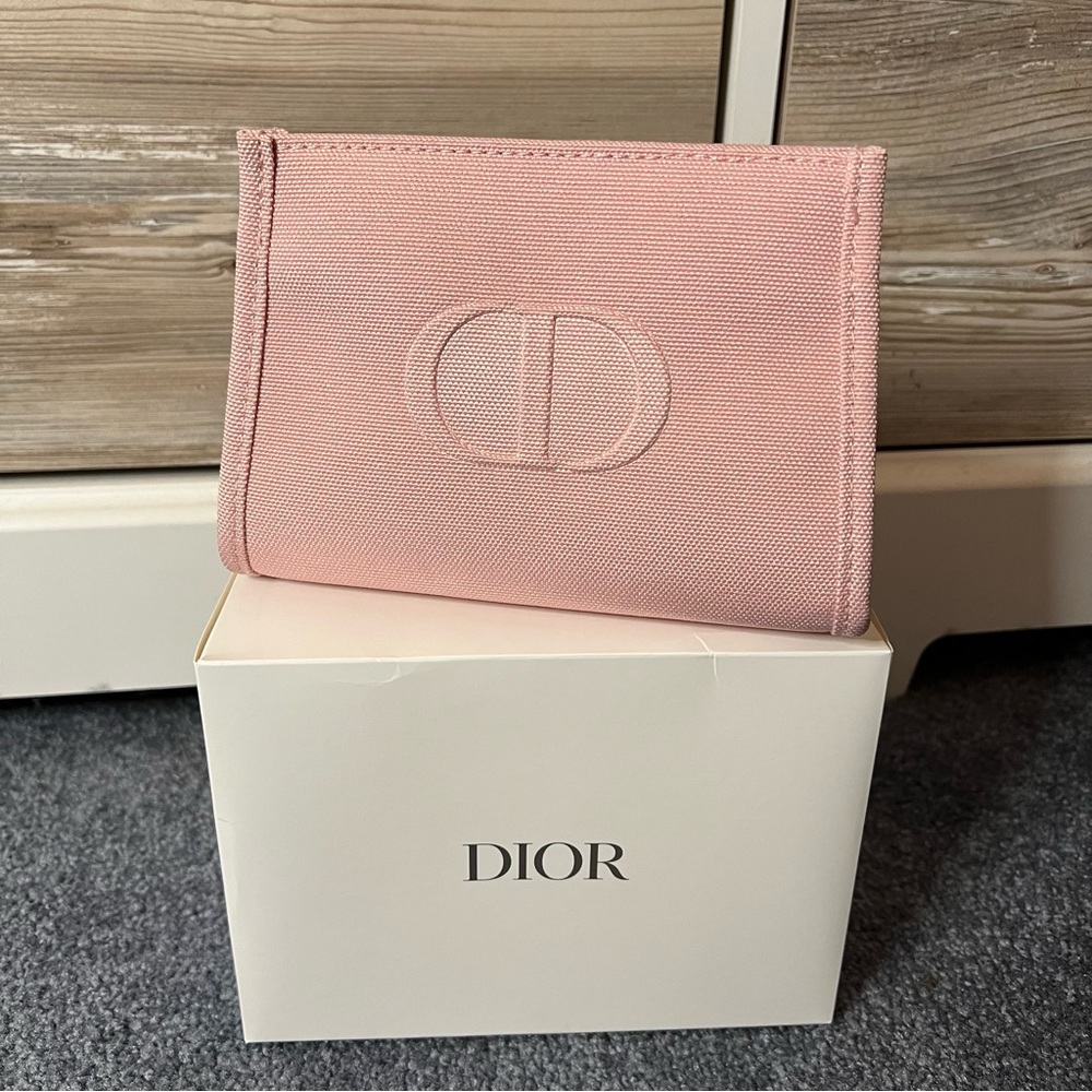 Dior Pink Cosmetic Pouch